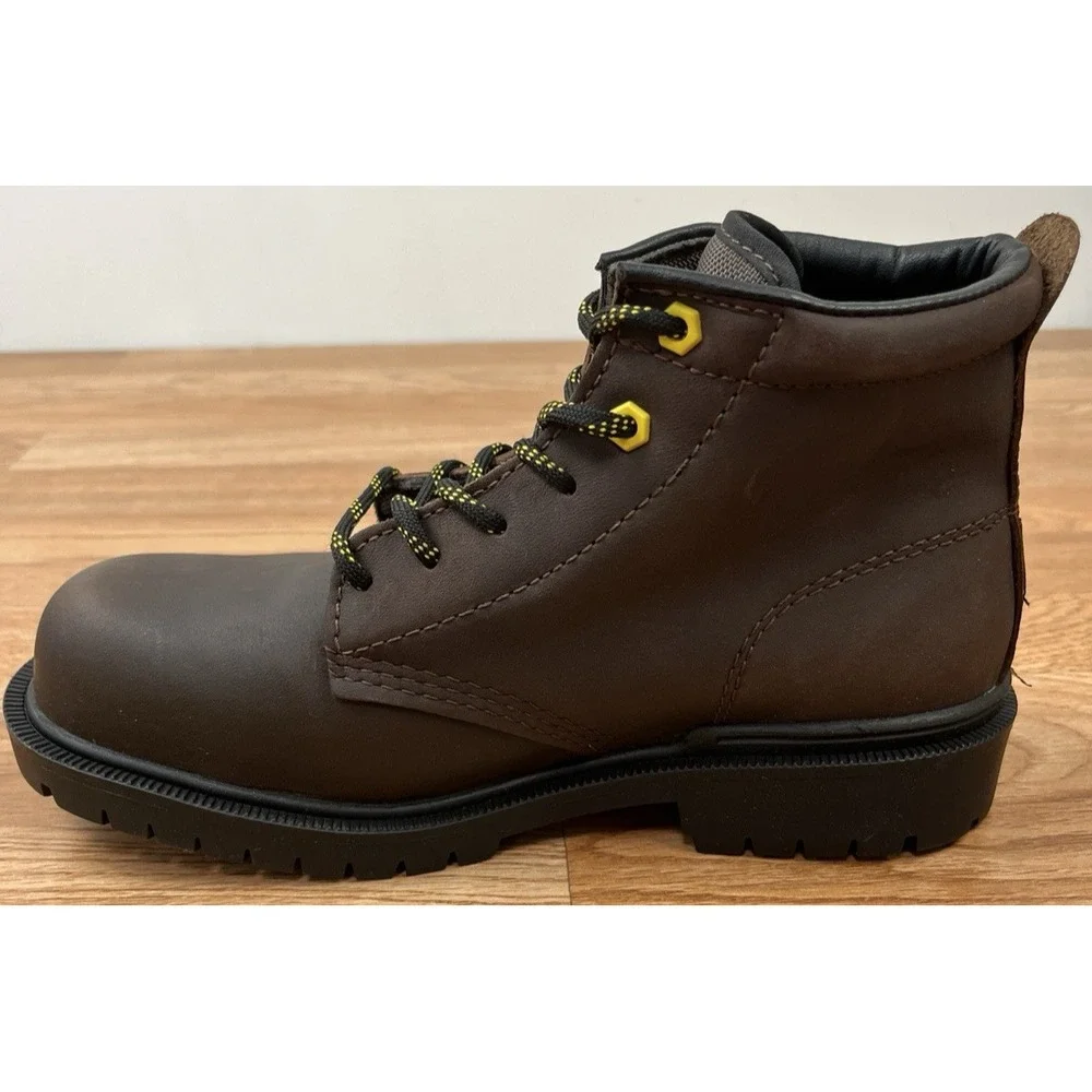 SOLID Equipment Leather Mens Dense Work Boots Size 9 Oil Resistant Anti-Slip NEW